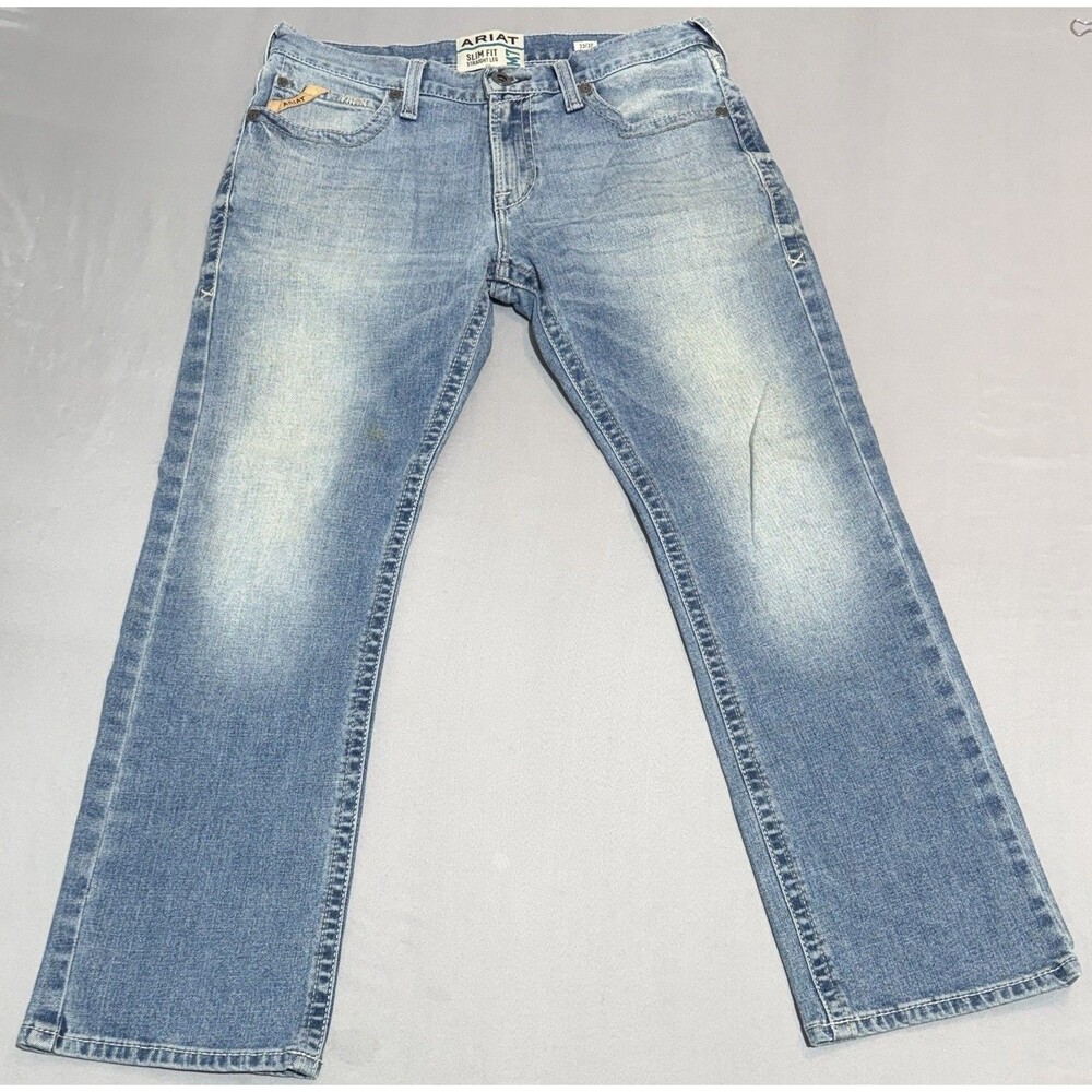 Ariat M7 Slim Fit Straight Leg Men’s 33x30 Light Medium Wash
